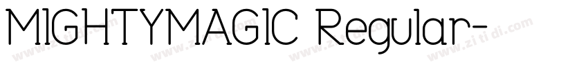 MIGHTYMAGIC Regular字体转换